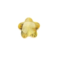 Détail d'une pierre en cristal jaune en forme d'étoile facettée pour création de bijoux - Cristal Étoile Jaune (Pendentif Uniquement)