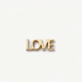Golden 3D LOVE letter locket pendant with 18k gold plating for DIY jewelry designs - Love Letter Accessory