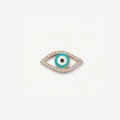 Golden Evil Eye pendant with turquoise enamel and sparkling zircon stones in a vintage style - Eye Accessories