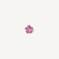 Pierre précieuse facettée en forme de fleur rose violette pour bijoux vintage - Breloque Fleur Rose Zircon (Pendentif Uniquement)