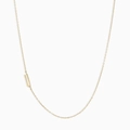 Minimalist gold-plated stainless steel chain with a capital letter U pendant - Letter U