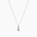 Charmante zilveren ketting met roze balletschoen hanger en delicate strik accenten - Zilveren Balletschoenen Halsketting