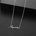 Collier avec pendentif signe du zodiaque Verseau en acier inoxydable argenté poli - Verseau Acier