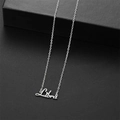 Collier signe astrologique Balance en acier inoxydable argenté avec chaîne fine - Balance Acier