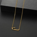 Collier signe Cancer en acier inoxydable doré sur une boîte à bijoux noire texturée - Cancer Or