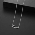 Collier pendentif signe du zodiaque Cancer en acier inoxydable argenté poli - Cancer Acier