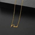 Collier en acier inoxydable doré avec pendentif signe du zodiaque Poissons - Poissons Or