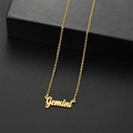 Collar minimalista bañado en oro de 18K con colgante de signo zodiacal Géminis oro - Géminis / Dorado