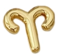 Ciondolo segno zodiacale Ariete dorato lucido per collane o bracciali fai-da-te - Ariete-Oro