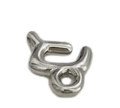 Polished silver metal zodiac DIY jewelry connector for necklace and bracelet making - Capricorn-Silver
