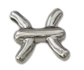 DIY silver Pisces zodiac charm pendant for handmade necklaces and bracelets - Pisces-Silver