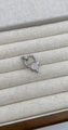 Chiusura a moschettone in rame argentato con zirconi incastonati per fare gioielli - Connettore ad Anello Micro-pavé Argentato (#6)