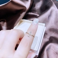Minimalistischer goldener Flugzeugring mit Zirkon-Kristallen und Perle für Damen - Diamanten Flugzeug Mikroperle (Flugzeug Kleiner Finger Ring)