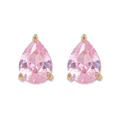 Détails des boucles d'oreilles en cristal rose poire avec monture en or élégante - Boucles d'oreilles Clous-Rose Clair(E1442)