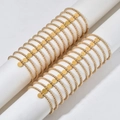 Gouden roestvrijstalen kralenarmband collectie met 26 gepersonaliseerde letterhangers - Goud / Letter A