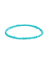 Detalle de pulsera de cuentas de color turquesa con pequeñas cuentas redondas sobre fondo blanco - Turquesa (5)