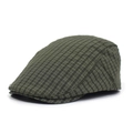 Gorra de cuadros verde oscuro para hombre, estilo boina ajustable de secado rápido - Ajustable / Verde