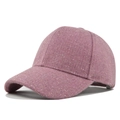 Cappellino da baseball rosa glitterato con visiera curva e finitura scintillante - Regolabile / Rosa (Filo Lucido)