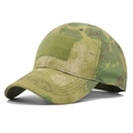 Détail de casquette de baseball camouflage avec surface auto-agrippante à l'avant - Réglable / Camouflage Forêt Grand Motif