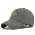 Cappellino da baseball tattico verde oliva con ricamo Ranger e stella 3D in rilievo - Ricamo Ranger Verde Militare / Verde Militare