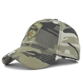 Casquette de baseball camouflage pour homme avec écusson étoile brodé et visière - Réglable / Camouflage