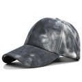 Gorra de béisbol tie-dye en blanco y negro a la moda con patrón de estilo de tinta - Negro Tie-dye