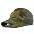 Tactische camouflage honkbalpet met ademend mesh en klittenbandpaneel voor buiten - Verstelbaar / Camouflage