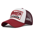 Cappello trucker Western 1985 ricamato in bordeaux e mesh bianco vintage - Regolabile / Borgogna
