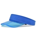 Detalle de visera de PVC azul transparente y diadema de tela azul marino oscuro - Azul Zafiro