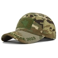 Berretto da baseball mimetico tattico multicam con ricamo Ranger 2023 e toppa in velcro - Mimetico CP