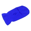 Gedetailleerde gebreide textuur van de elektrisch blauwe drie-gaats bivakmuts winter - M(56-58cm) / Blauw