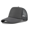 Cappellino trucker grigio scuro con rete traspirante e pannello frontale in schiuma - Regolabile / grigio scuro