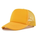 Cappellino trucker giallo vivace con parte anteriore in schiuma e rete traspirante retro - Regolabile / Giallo