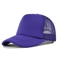 Cappello trucker viola scuro classico con frontale in schiuma e rete traspirante - Regolabile / Viola scuro