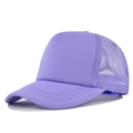 Cappellino trucker classico in rete viola chiaro con retro traspirante e chiusura regolabile - Regolabile / Viola Chiaro