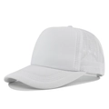 Cappellino trucker bianco classico con rete traspirante e visiera curva sportiva - Regolabile / Bianco