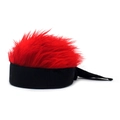 Bonnet noir original avec perruque de cheveux rouges synthétiques pour fête hip-hop - Réglable / Cheveux Rouges (Base Noire)