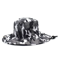 Camouflage outdoor zonnehoed met brede rand, verstelbaar koord en metalen ventilatie - Verstelbaar / Grijs