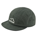 Καπέλο 5-panel λαδί από ripstop με κέντημα βουνού και επίπεδο γείσο σχεδιασμό - Ρυθμιζόμενο / Πράσινο του Στρατού