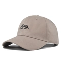 Casquette de baseball classique en sergé de coton kaki avec broderie Mag LYANES noire - Kaki