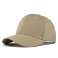 Berretto da baseball classico kaki a 6 pannelli con visiera curva e occhielli - Cachi