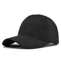 Casquette de baseball noire à séchage rapide avec perforations laser et visière incurvée - Réglable / Noir