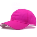 Berretto da baseball in mesh traspirante rosa rosso ad asciugatura rapida per protezione solare - Rosa Rosso
