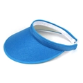 Detail view of the sky blue sun visor showing the breathable white lining and woven fabric - M / Lake Blue
