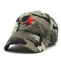 Berretto mimetico tattico con ricamo stella rossa e scritta Army Navy Air Force - Taglia unica / Camouflage