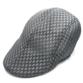 Detail of the gray mesh ivy cap showing breathable polyester texture and structured visor - Dark Gray