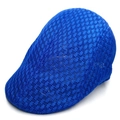Breathable bright blue mesh ivy cap for men and women featuring a vintage summer style - Blue