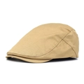 Classica coppola in cotone kaki per uomo e donna con trama ripstop resistente - Regolabile / Beige