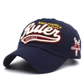 Casquette de baseball en coton bleu marine avec broderie Rules et détail étoile - Réglable / Bleu marine