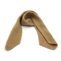 Classic camel ribbed knit wool scarf for parents and kids in autumn and winter - Children Style / Kid Khaki